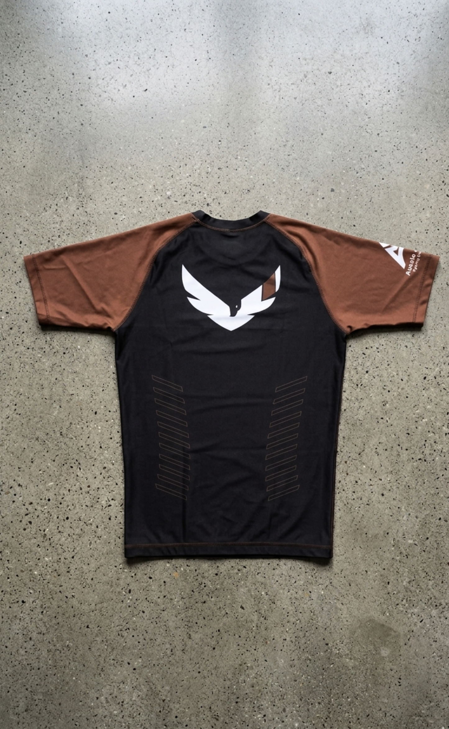 Premium Brown Ranked Rash Guard - Samurai Edge