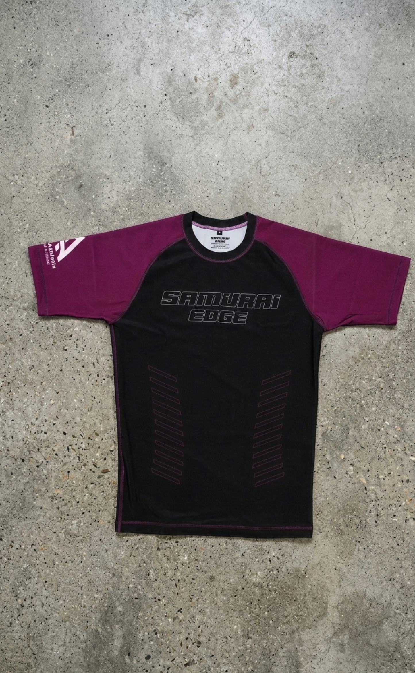 Premium Purple Ranked Rash Guard - Samurai Edge