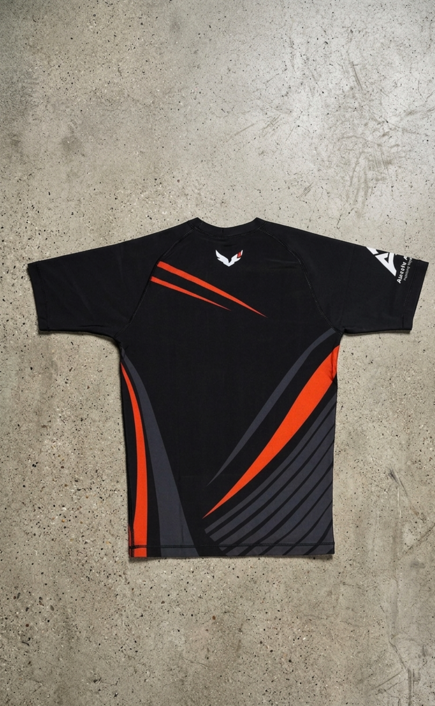 Premium Black/Red Rash Guard - Samurai Edge