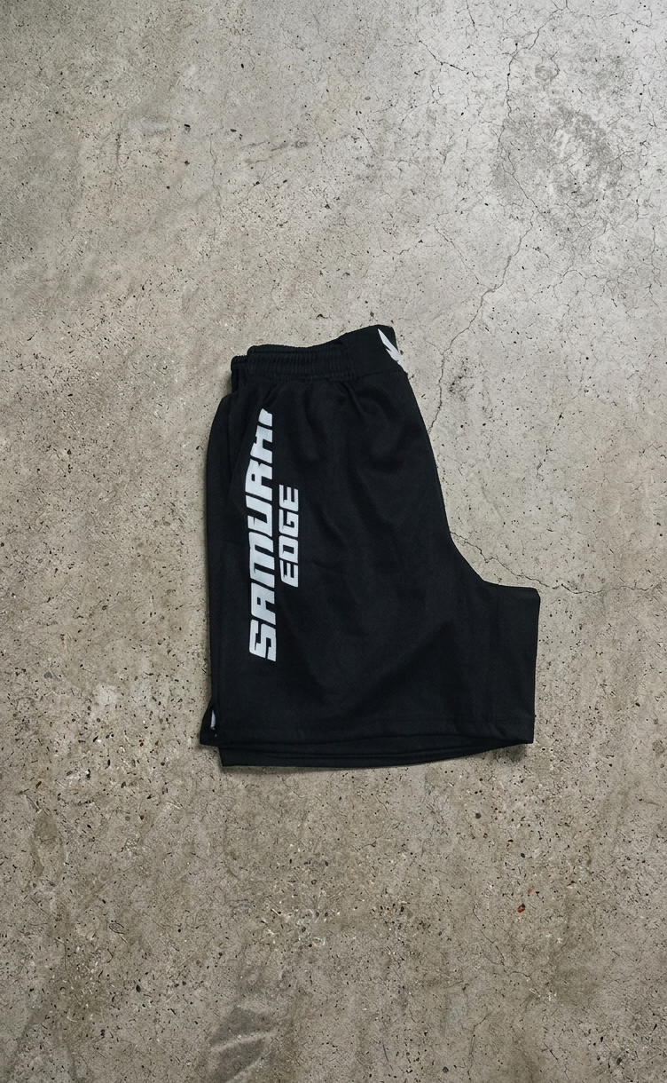 GRAPPLING/MMA SHORTS - SAMURAI EDGE BLACK