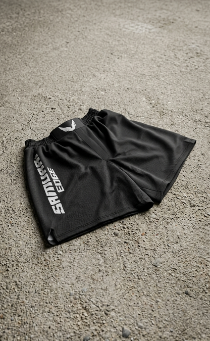 GRAPPLING/MMA SHORTS - SAMURAI EDGE BLACK