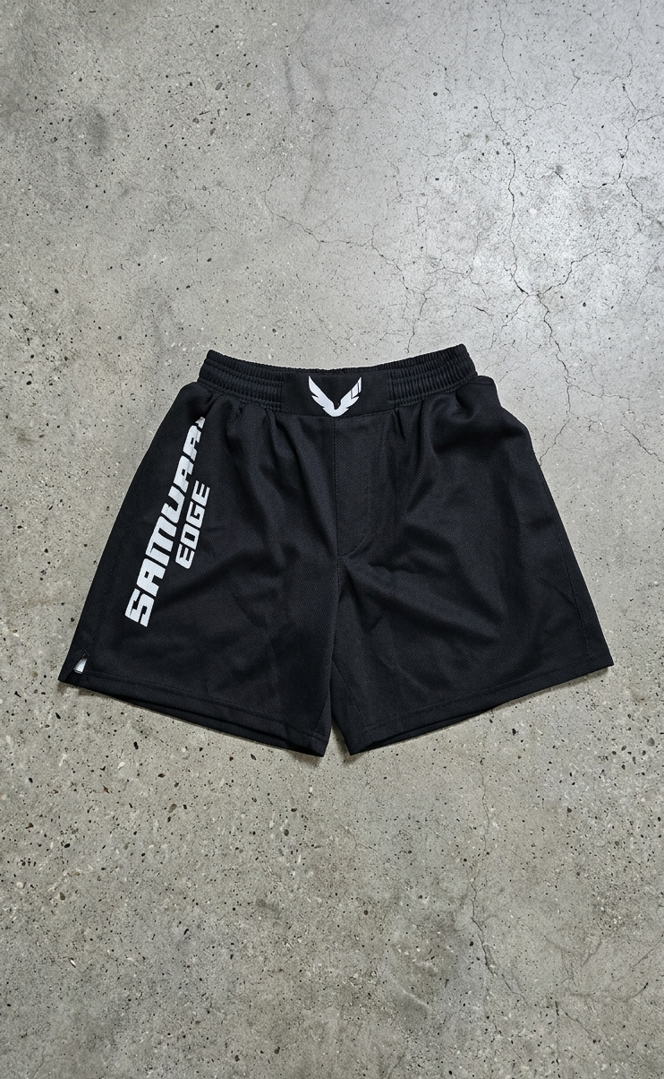 GRAPPLING/MMA SHORTS - SAMURAI EDGE BLACK