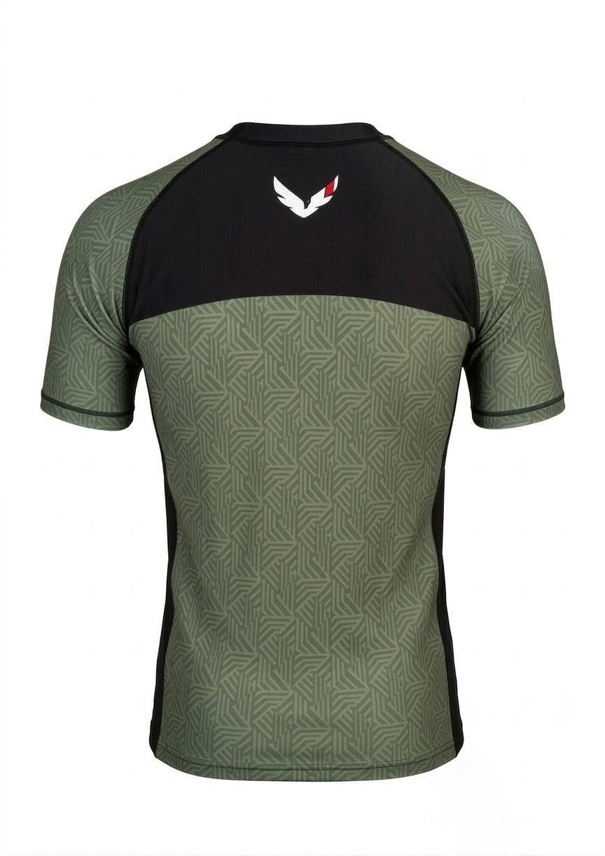 Premium Green Rash Guard - Samurai Edge