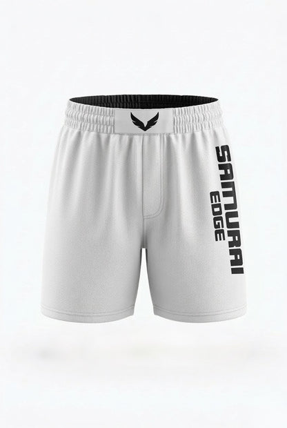 GRAPPLING/MMA SHORTS - SAMURAI EDGE WHITE