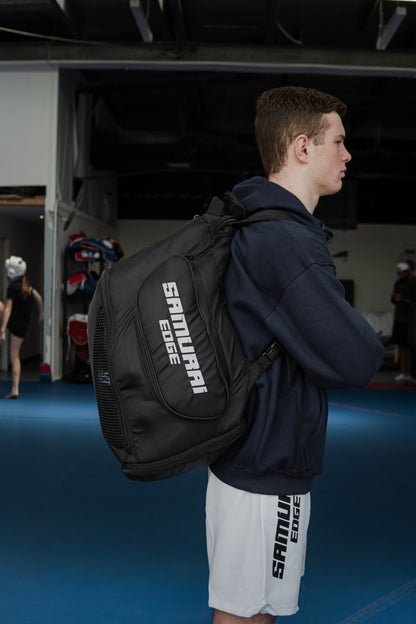 Samurai Edge Convertible Backpack Duffle – Premium Gym & Martial Arts Gear Bag