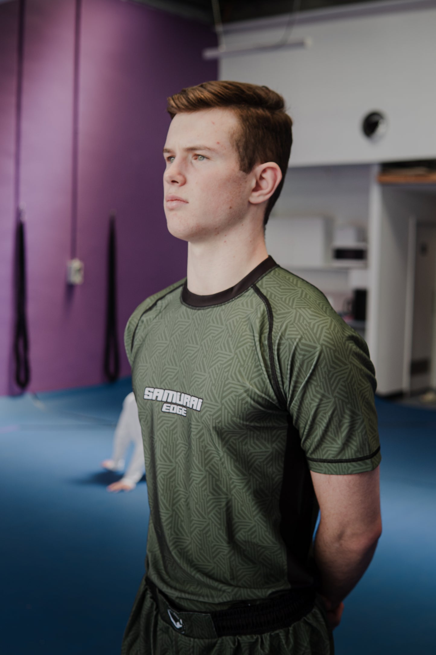 Premium Green Rash Guard - Samurai Edge
