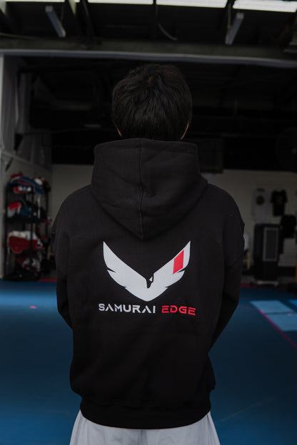 SAMURAI EDGE OVERSIZED HOODIE-BLACK