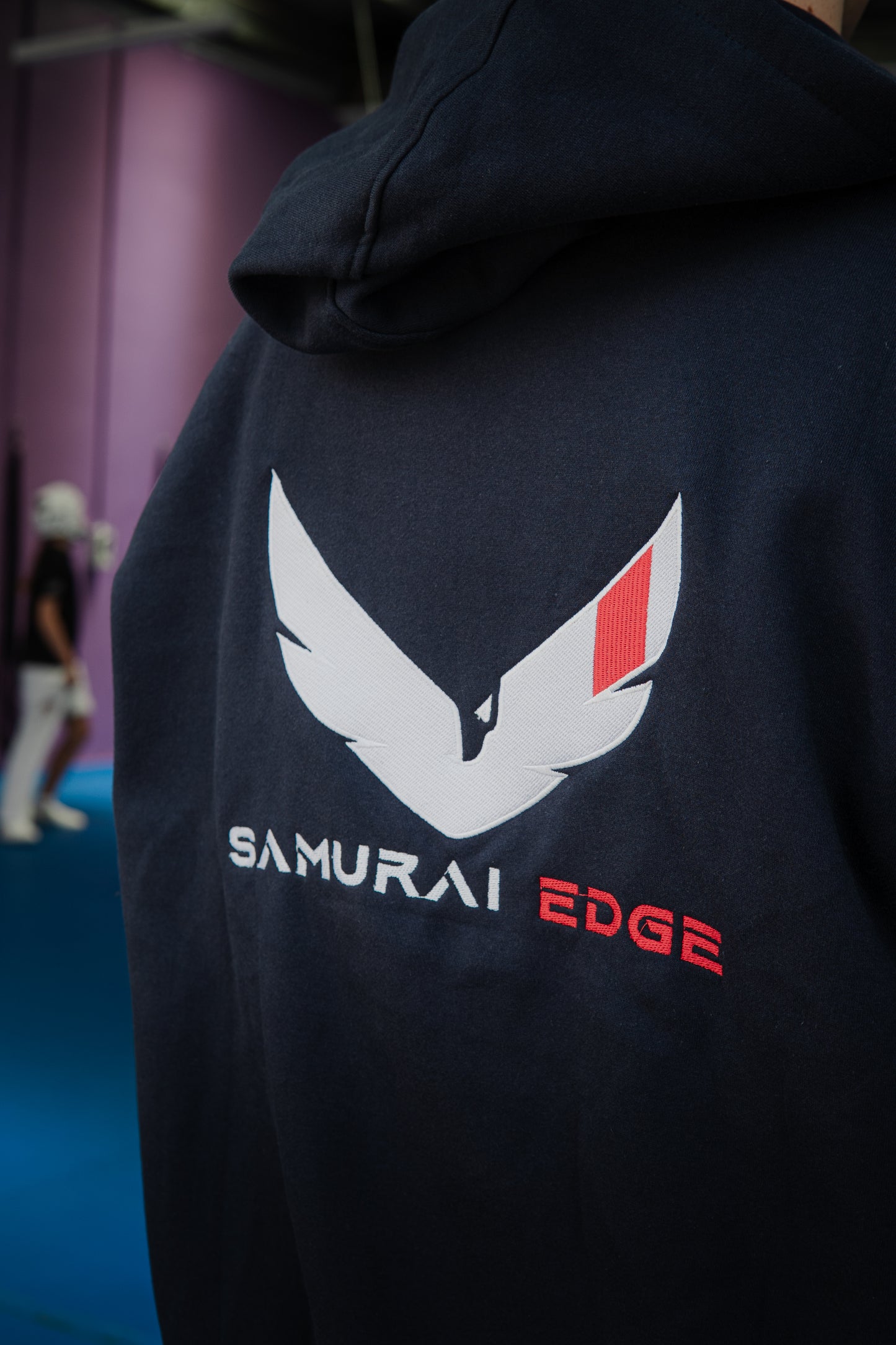 SAMURAI EDGE OVERSIZED HOODIE-BLACK